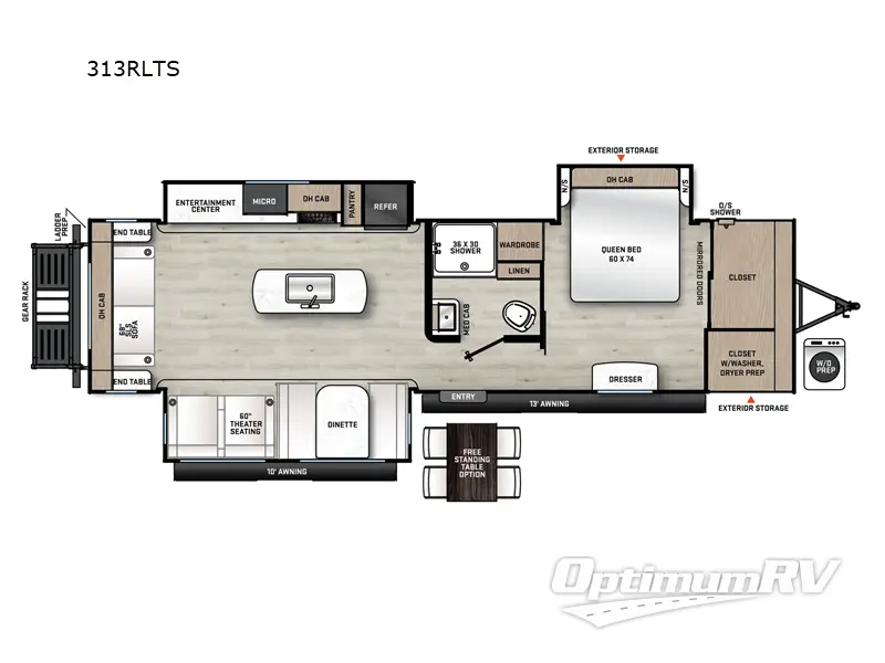 2025 Coachmen Catalina Legacy Edition 313RLTS Floorplan Photo