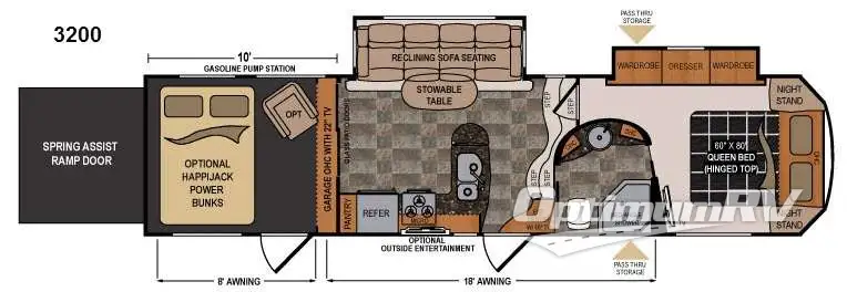 2014 Dutchmen Voltage V3200 Floorplan Photo