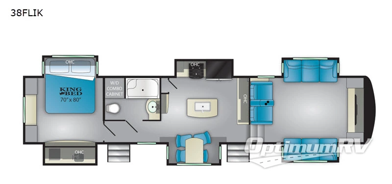 2020 Heartland ElkRidge 38FLIK Floorplan Photo