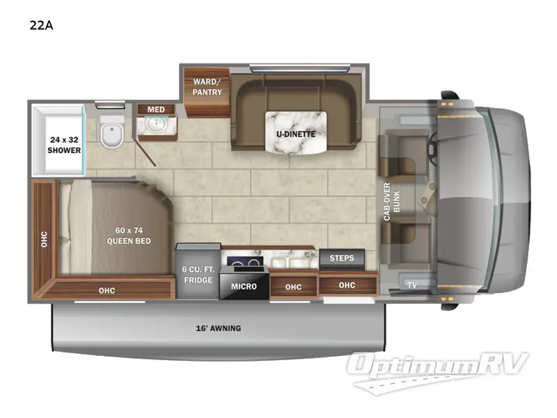 2022 Jayco Redhawk SE 22A Floorplan Photo