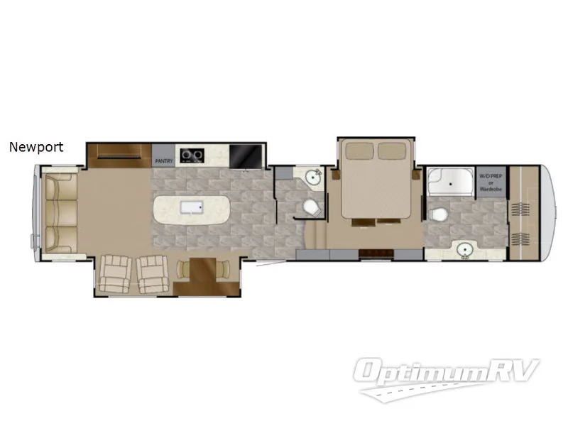 2017 Heartland Landmark Newport Floorplan Photo