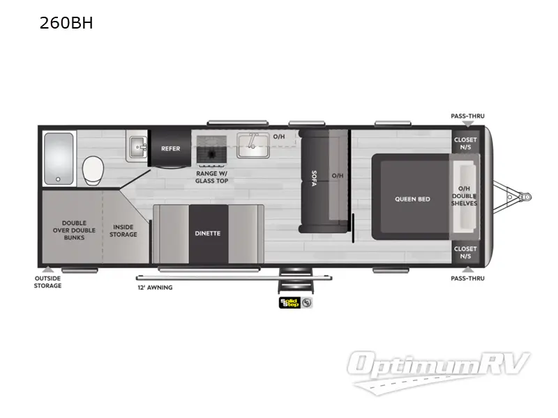 2022 Keystone Springdale 260BH Floorplan Photo