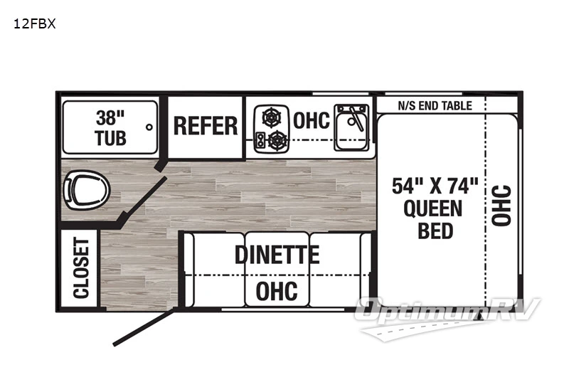 2020 Palomino Puma XLE Lite 12FBX Floorplan Photo