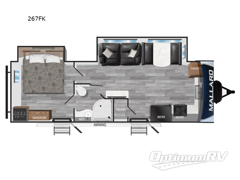 2023 Heartland Mallard 267FK Floorplan Photo