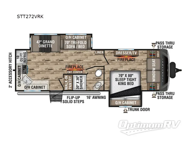 2023 Venture SportTrek Touring Edition STT272VRK Floorplan Photo