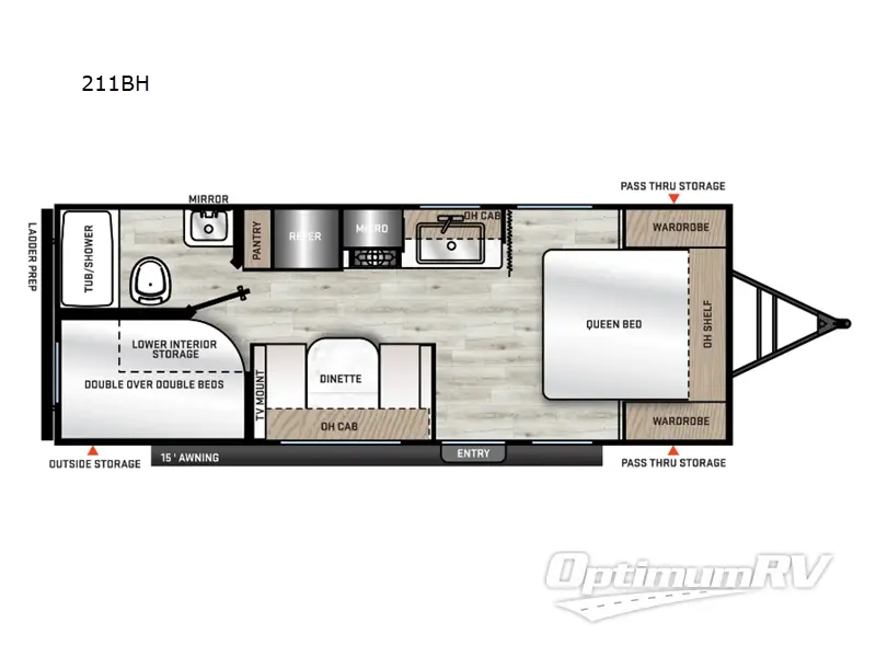 2025 Coachmen Catalina Summit Series 8 211BH Floorplan Photo