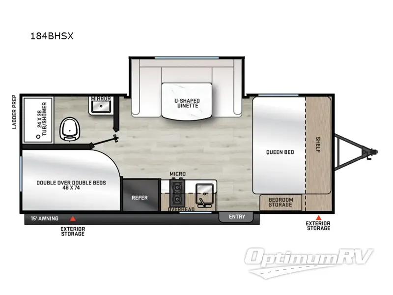 2025 Coachmen Catalina Summit Series 7 184BHS Floorplan Photo
