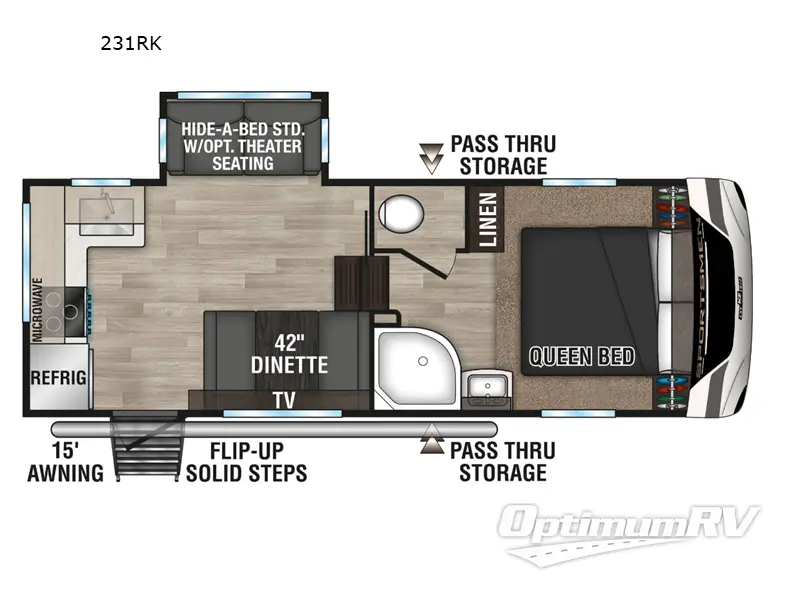 2024 KZ Sportsmen 231RK Floorplan Photo
