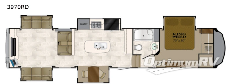 2018 Heartland Bighorn 3970RD Floorplan Photo