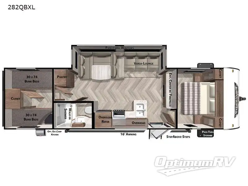 2021 Forest River Wildwood X-Lite 282QBXL Floorplan Photo