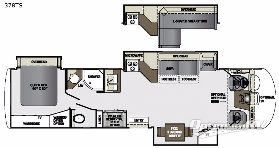 2017 Forest River Georgetown XL 378TS Floorplan Photo