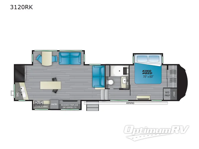 2021 Heartland Bighorn 3120RK Floorplan Photo