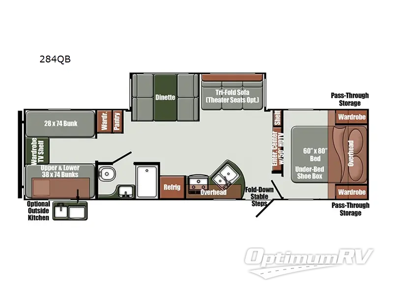 2023 Gulf Stream Envision 284QB Floorplan Photo