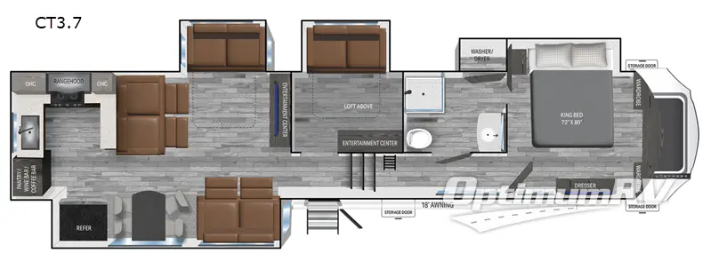 2025 Heartland Corterra CT3.7 Floorplan Photo